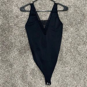 Black forever 21 thong bodysuit